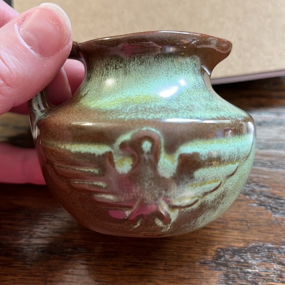 Frankoma Other - Vintage Frankoma #555. Green Eagle/Thunderbird Small Pitcher Creamer